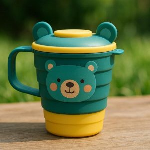 Kids Outdoor Folding Cup with Animal Design