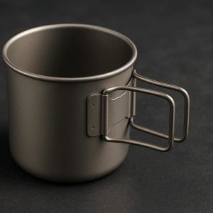 Elegant Titanium Folding Cup for Ultralight Backpacking
